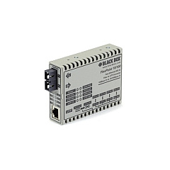 Black Box Fast Ethernet (100-mbps) Media Converter - 10/100-mbps Copper To 100-mbps Multimode Fiber, 1300nm, 2km, Sc, Gsa, Taa (LMC100A-SC-R3) Black Box Fast Ethernet (100-mbps) Media Converter - 10/100-mbps Copper To 100-mbps Multimode Fiber, 1300nm, 2km, Sc, Gsa, Taa (LMC100A-SC-R3)