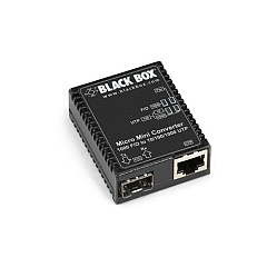 Black Box Gigabit Ethernet (1000-mbps) Media Converter - 10/100/1000-mbps Copper To 1000-mbps Fiber Sfp, Gsa, Taa (LMC4000A) Black Box Gigabit Ethernet (1000-mbps) Media Converter - 10/100/1000-mbps Copper To 1000-mbps Fiber Sfp, Gsa, Taa (LMC4000A)
