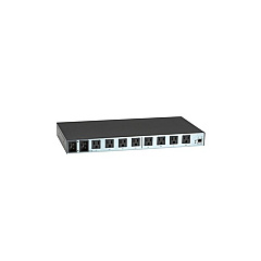 Black Box Horizontal Rackmount Remote Power Manager - 100-120-vac, Dual-circuit, 15-amp, (8) Nema 5-15 Outlet, Gsa, Taa (PS568A-R2) Black Box Horizontal Rackmount Remote Power Manager - 100-120-vac, Dual-circuit, 15-amp, (8) Nema 5-15 Outlet, Gsa, Taa (PS568A-R2)