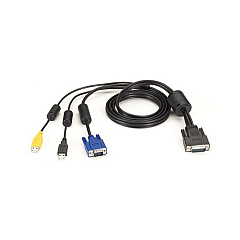 Black Box Kvm Switch Cable - Vga, Usb, Cac Usb To Hd26 (EHNSECURE3-0006) Black Box Kvm Switch Cable - Vga, Usb, Cac Usb To Hd26 (EHNSECURE3-0006)