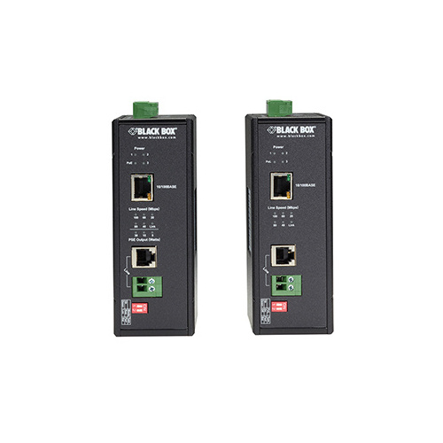 Black Box Industrial Managed Fast Ethernet Poe+ Extender Kit, Gsa, Taa (LBPS310A-KIT)