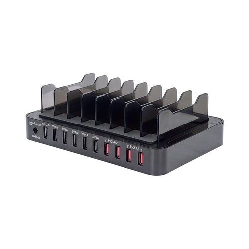 Manhattan - Strategic 10-port Usb Charging Station (180009)