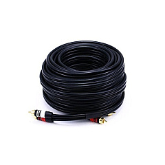 Monoprice Rca Plug/2 Rca Plug M/m Cable-blk 50ft (2868)