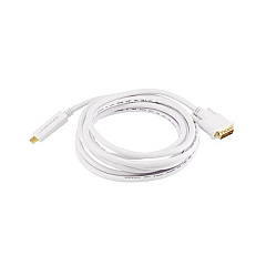 Monoprice Mini Displayport To Dvi Cable-white 10ft (6000)
