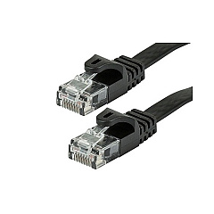 Monoprice Cat5e Flat Patch Cable_ 100ft Black (9557)