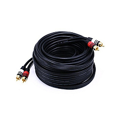 Monoprice Rca Plug/2 Rca Plug M/m Cable- Black35ft (2867)