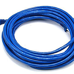 Monoprice Cat6a Stp Ethernet Cable_ 25ft Blue (5904)
