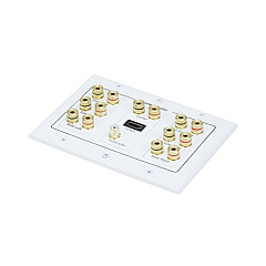 Monoprice Distrib Wall Plate 3-gang 7.1 Surround (6907)