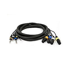 Monoprice Channel-4trs M To Xlr F Snake Cable 10ft (8761)