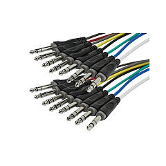 Monoprice Trs (m) To Trs (m) Snake Cable 8 Chan 1m (601191)