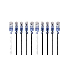 Monoprice Slim Cat6a Cable - 10pk_ 10ft Black (15165)