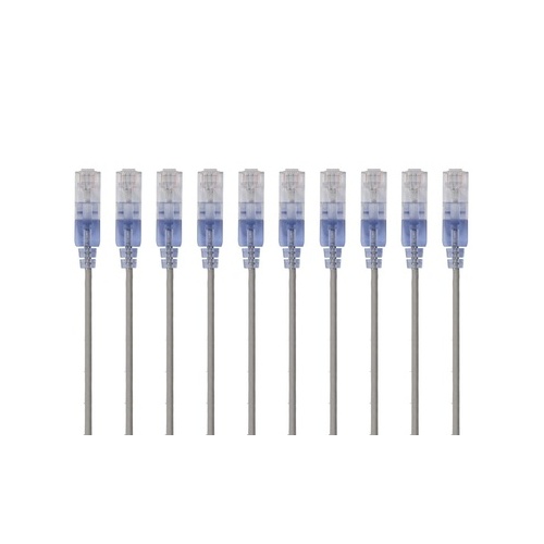 Monoprice Slim Cat6a Cable - 10pk_ 10ft Bule (15167)