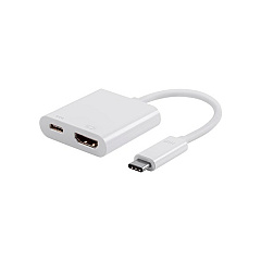 Monoprice Usb-c To Hdmi & Usb-c (f) Dualport Adptr (15244)