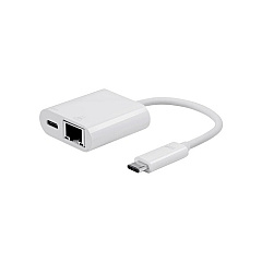 Monoprice Usb-c To Giga Ether/usb-c (f) Dualport (15246)