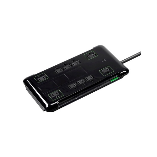 Monoprice Slim Surge Protector 8ft - 10 Outlet (15871)