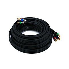 Monoprice Cl2 3-rca Coaxial (rg-6/u) - Black 25ft (2771)
