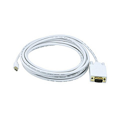 Monoprice Mini Displayport To Vga Cable-white 15ft (6005)