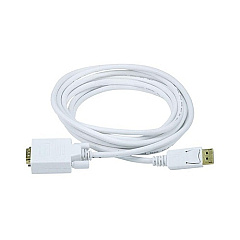 Monoprice Displayport To Vga Cable - White 10ft (6020)