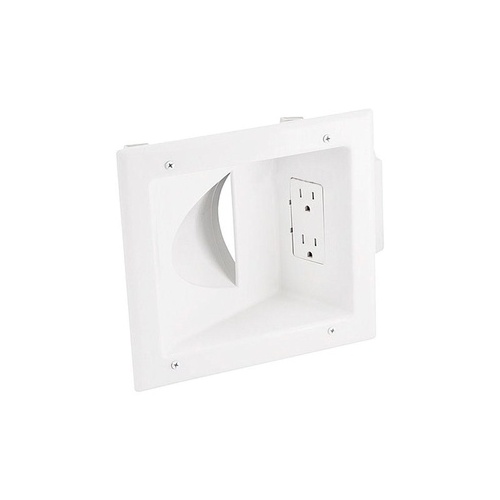 Monoprice Low Voltage Media Wall Plate W/ Duplex (8475)