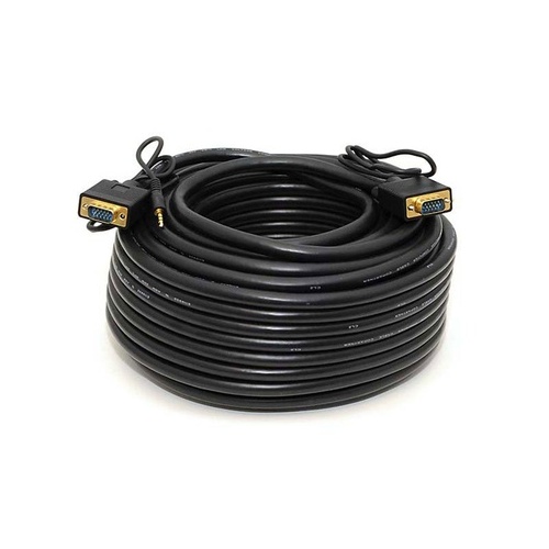 Monoprice Super Vga Hd15 M/m Cable W/ Audio 100ft (5364)