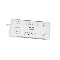 Monoprice Surge Protector - 12 Outlet, 2 Usb Ports (9203)