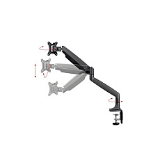 Monoprice Adjustable Gas Spring Desk Mount (15526)
