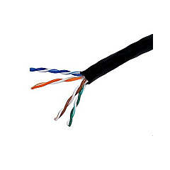 Monoprice Cat5e Utp Solid (cmr) 1000ft - Black (878)