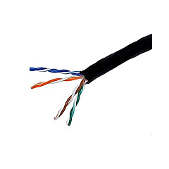 Monoprice Cat5e Utp Stranded (cm)1000ft - Black (886)