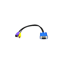 Black Box Vga To Composite And S-video Adapter Cable - 32 Cm (AVS-CBL-VG-CV) Black Box Vga To Composite And S-video Adapter Cable - 32 Cm (AVS-CBL-VG-CV)