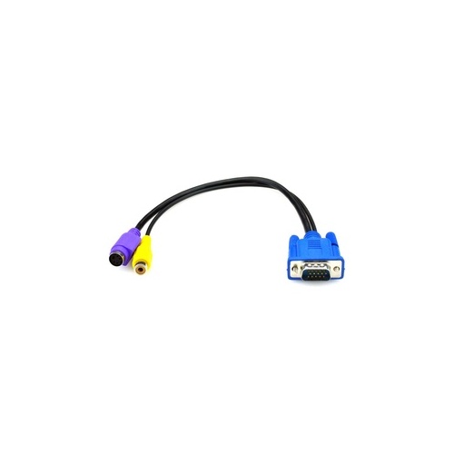 Black Box Vga To Composite And S-video Adapter Cable - 32 Cm (AVS-CBL-VG-CV)