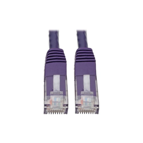 Tripp Lite Cat6 Cat5 Molded Patch Cable Purple 10ft (N200010PU)