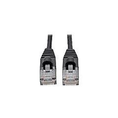 Tripp Lite Cat6a Snagless Molded Slim Cable Bk 1ft (N261S01BK)
