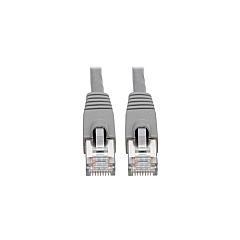 Tripp Lite Cat6a Snagless Shielded Patch Cable 1ft (N262001GY) Tripp Lite Cat6a Snagless Shielded Patch Cable 1ft (N262001GY)