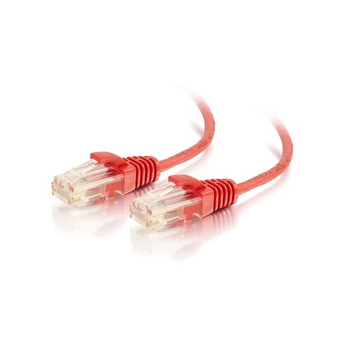C2G 7ft Slim Cat6 Cable Utp Red (01168)