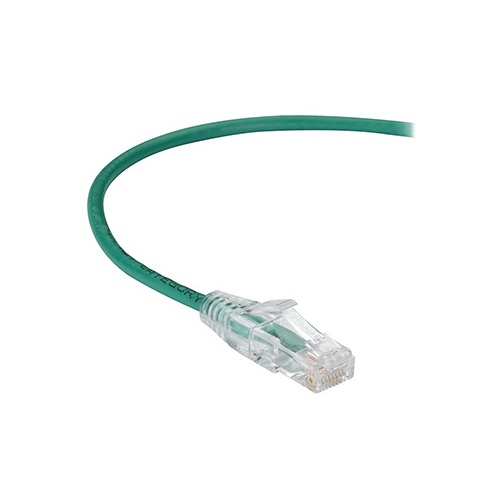 Black Box Cat6a 500-mhz Snagless 28awg Stranded Ethernet Patch Cable - Unshielded (utp), Cm Pvc (rj45 M/m), Green, 5-ft. (1.5-m) (C6APC28-GN-05)