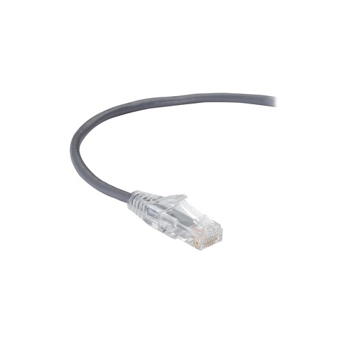 Black Box Cat6 250-mhz Snagless 28awg Stranded Ethernet Patch Cable - Unshielded (utp), Cm Pvc (rj45 M/m), Gray, 1-ft. (0.3-m) (C6PC28-GY-01)