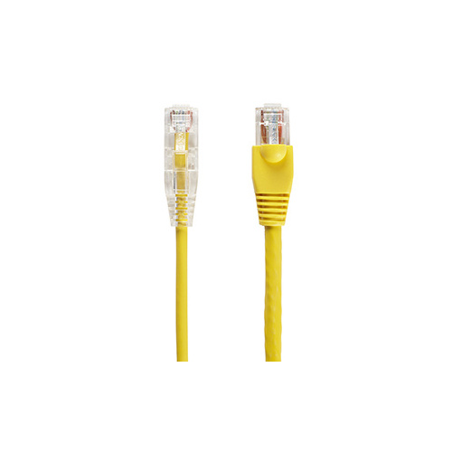 Black Box Cat6 250-mhz Snagless 28awg Stranded Ethernet Patch Cable - Unshielded (utp), Cm Pvc (rj45 M/m), Yellow, 3-ft. (0.9-m) (C6PC28-YL-03)