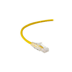 Black Box Cat6 250-mhz Snagless 28awg Stranded Ethernet Patch Cable - Unshielded (utp), Cm Pvc (rj45 M/m), Yellow, 7-ft. (2.1-m) (C6PC28-YL-07)