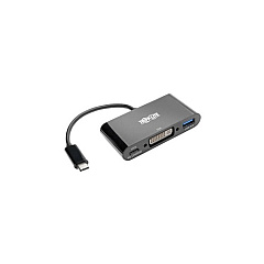 Tripp Lite Usb C To Dvi Adapter Hub & Charging 6in (U44406NDUBC)