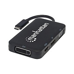 Manhattan - Strategic Usb-c 4-in-1 Audio/video Converter (152600)