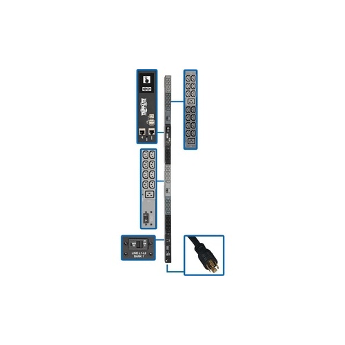 Tripp Lite 3ph Pdu Monitored 42 C13; 6 C19; L21-30p (PDU3EVN6L2130B)