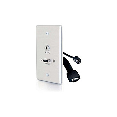 C2G Single Gang Hdmi Wall Plate With 3.5mm (39871) C2G Single Gang Hdmi Wall Plate With 3.5mm (39871)