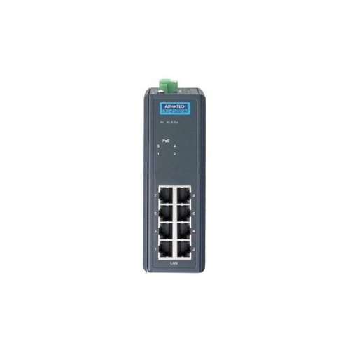 B+B Smartworx 8-port Un-managed Wide Temp. Poe Switch (EKI2528PAIAE)