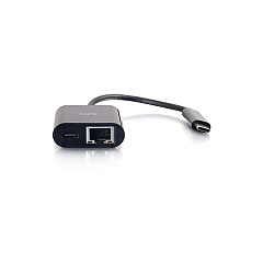 C2G Usb C Ethernet Adapter With Power Black (29749) C2G Usb C Ethernet Adapter With Power Black (29749)