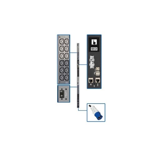 Tripp Lite Pdu 3 Phase Monitored 18.7kw 208v 240v (PDU3EVN6G60C)