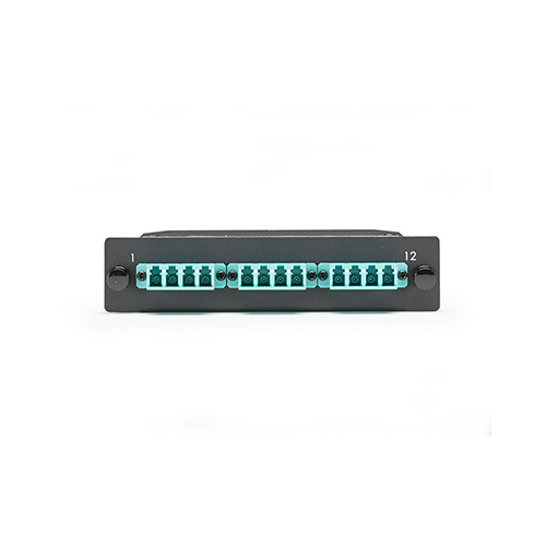 Black Box Mtp Om3 Fiber Optic Lgx Cassette - (1) Mtp 12 To (12) Lc Type A, Gsa, Taa (FOCA20M3-1MP12-12LC)