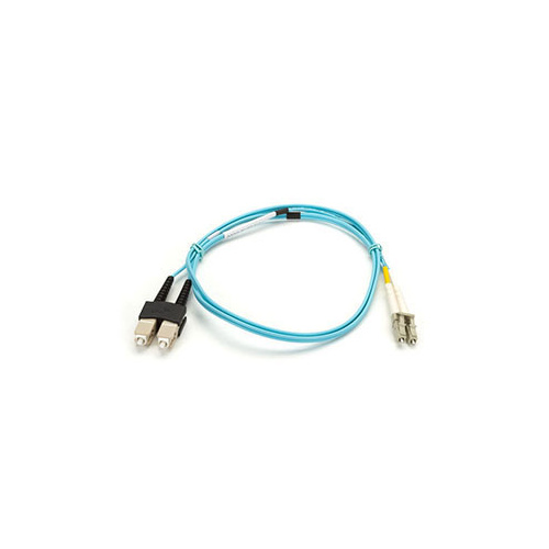 Black Box Om3 50/125 Multimode Fiber Optic Patch Cable - Ofnr Pvc, Sc To Lc, Aqua, 10-m (32.8-ft.) (EFNT010-010M-SCLC)