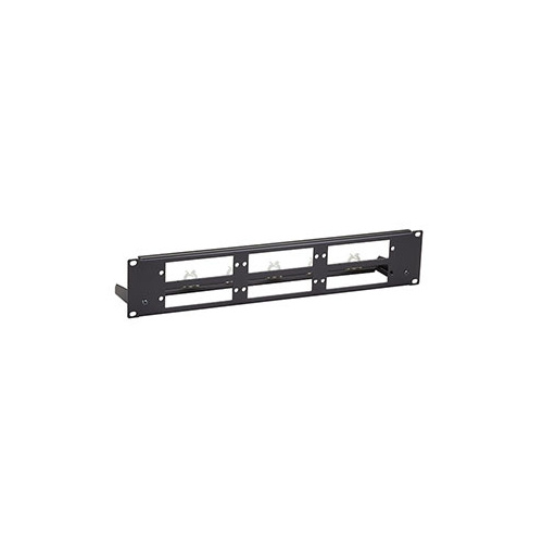Black Box Universal Rackmount Optic Blank Patch Panel - 2u, 6-slot, Gsa, Taa (JPMTU-FIBER-6)