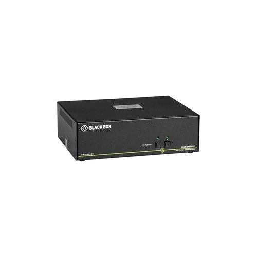 Black Box Secure Kvm Switch, Niap 3.0 Certified - 2-port, Single-monitor, Dvi-i, Ps2, Usb, Audio , Gsa, Taa If Outside Tape Is Not Broken (SS2P-SH-DVI-U)