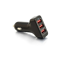 C2G 3 Port Usb Car Charger 5v 2.4a Smart Ic (21071)